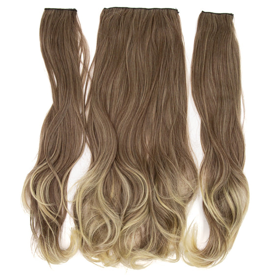 Siyaamoda SET 3PEZZI 7Clips 60cm Capelli MOSSO