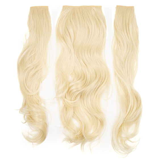 Siyaamoda SET 3PEZZI 7Clips 60cm Capelli MOSSO