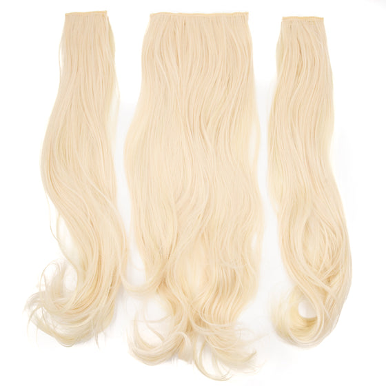 Siyaamoda SET 3PEZZI 7Clips 60cm Capelli MOSSO