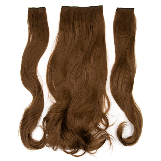 Siyaamoda SET 3PEZZI 7Clips 60cm Capelli MOSSO